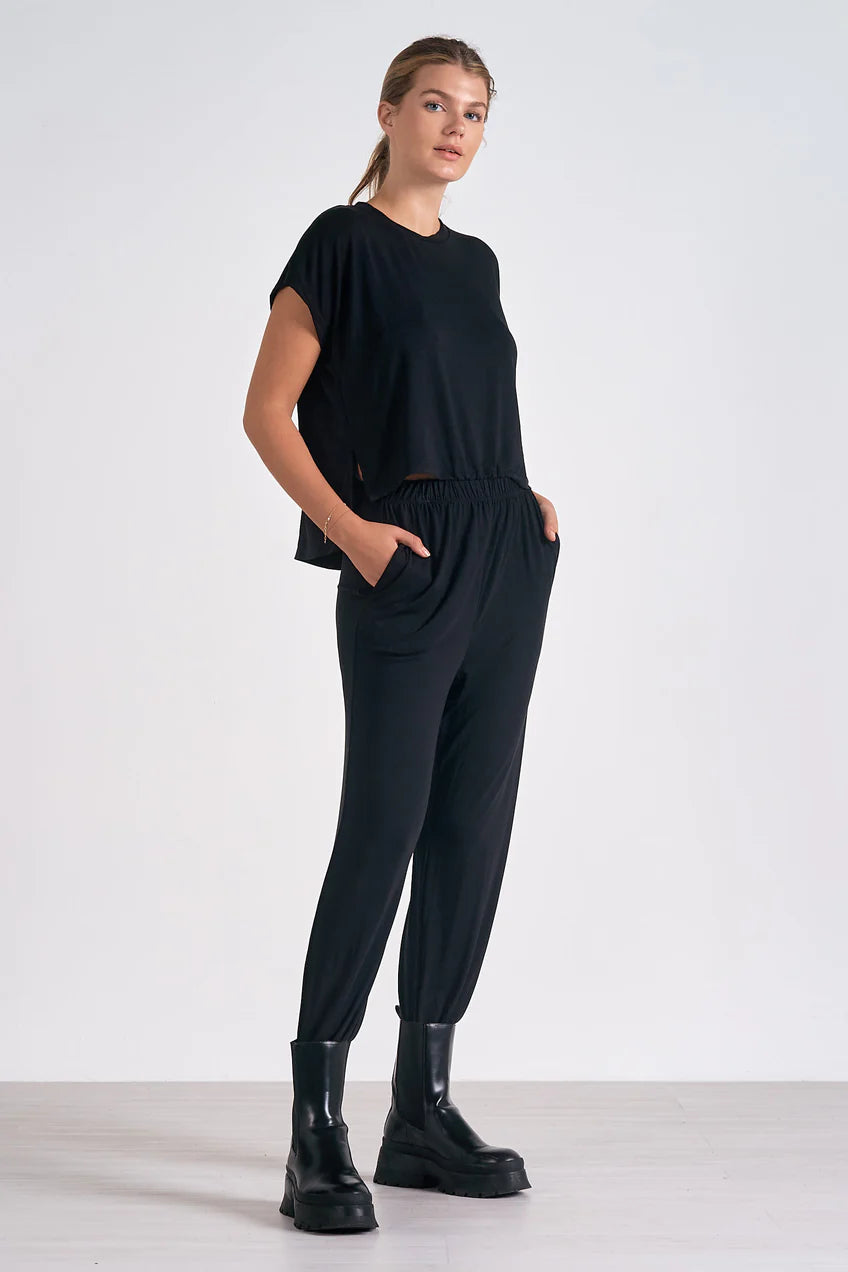 Elan Misa Jumpsuit (Green & Black)