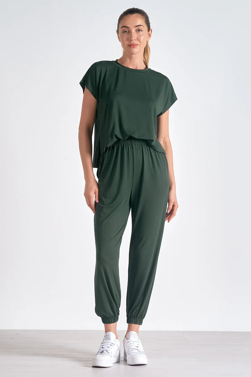 Elan Misa Jumpsuit (Green & Black)