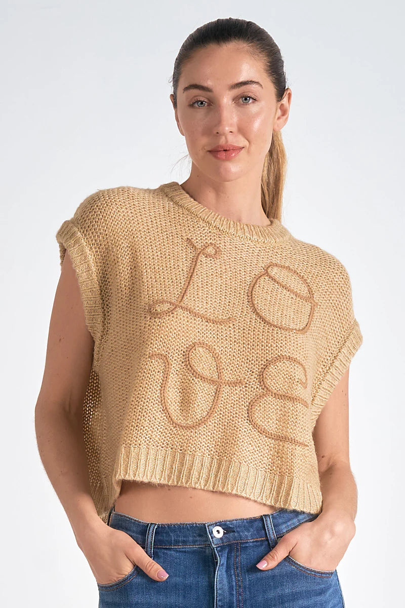 Elan Love Sleeveless Sweater